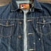 Rolling Paper NYC Size Large Men's Dk Denim Paint Splatter Vest Raw Hem Sleeves