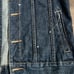 Rolling Paper NYC Size Large Men's Dk Denim Paint Splatter Vest Raw Hem Sleeves