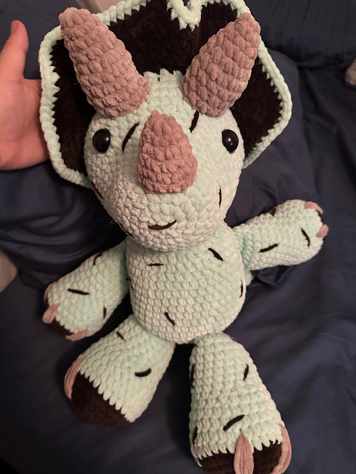 Crochet Triceratops