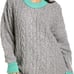 Free People Women’s Olympia Tunic Sweater Grey Combo XS
