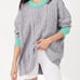 Free People Women’s Olympia Tunic Sweater Grey Combo XS