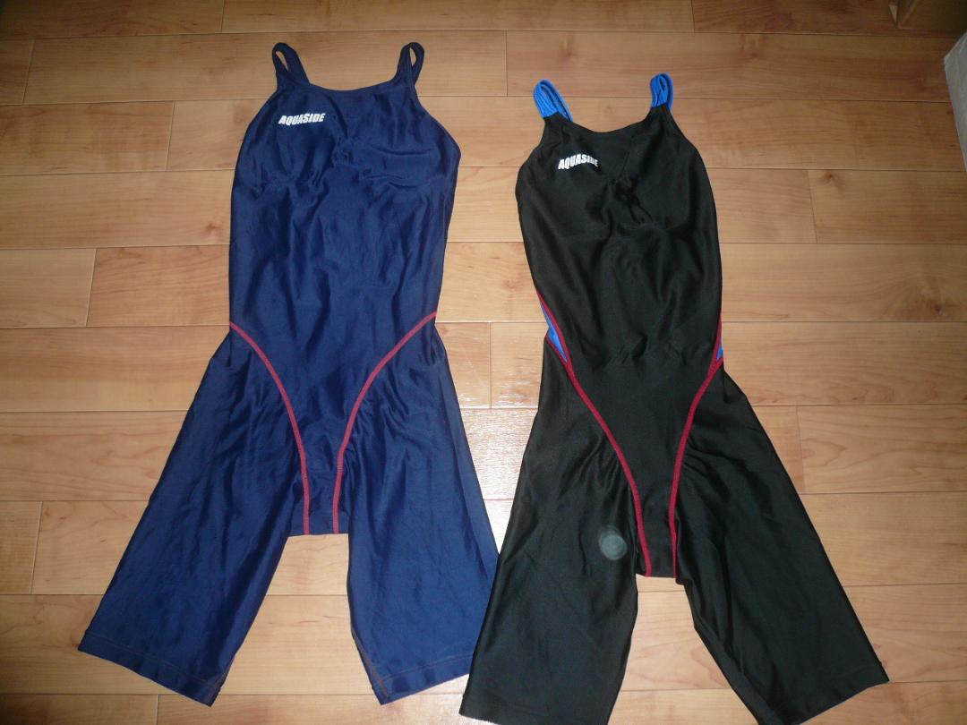 **Precious! AQUASIDE Women's Swimsuit Half Spats Smooth Thin Fabric**