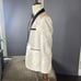 Men’s Paisley White Tuxedo Jacket Black Shawl Lapel Slim Fit Size 38 NWT