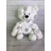 Little Giraffe Bear Plush Stuffed Baby Toy White Gray Blue Pink Polka Dot Spots