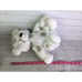 Little Giraffe Bear Plush Stuffed Baby Toy White Gray Blue Pink Polka Dot Spots