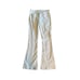 Women 27 Goldsign Clio White Flare Leg Denim Jeans Pants Mid-Rise USA-Made