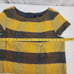 Emily Lovelock Size Medium Plaid Crop Wool Blend Blouse Women's Top Fall Yellow
