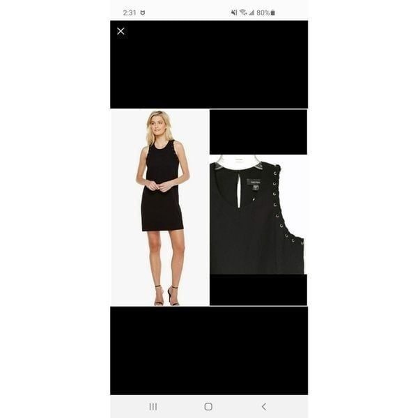 Karen Kane Grommet Detail Eyelet Shift Dress