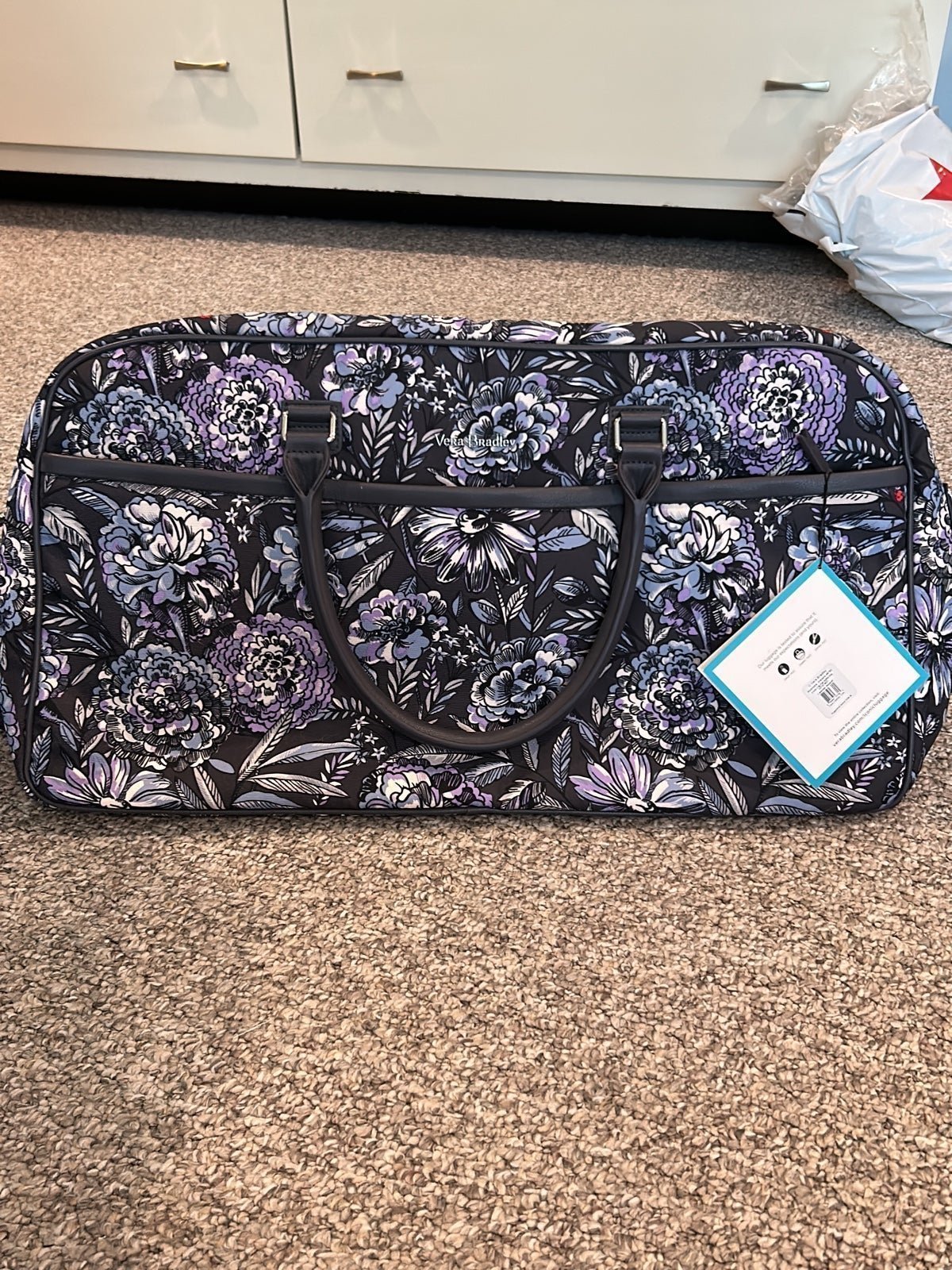 Vera Bradley lay flat duffel bag