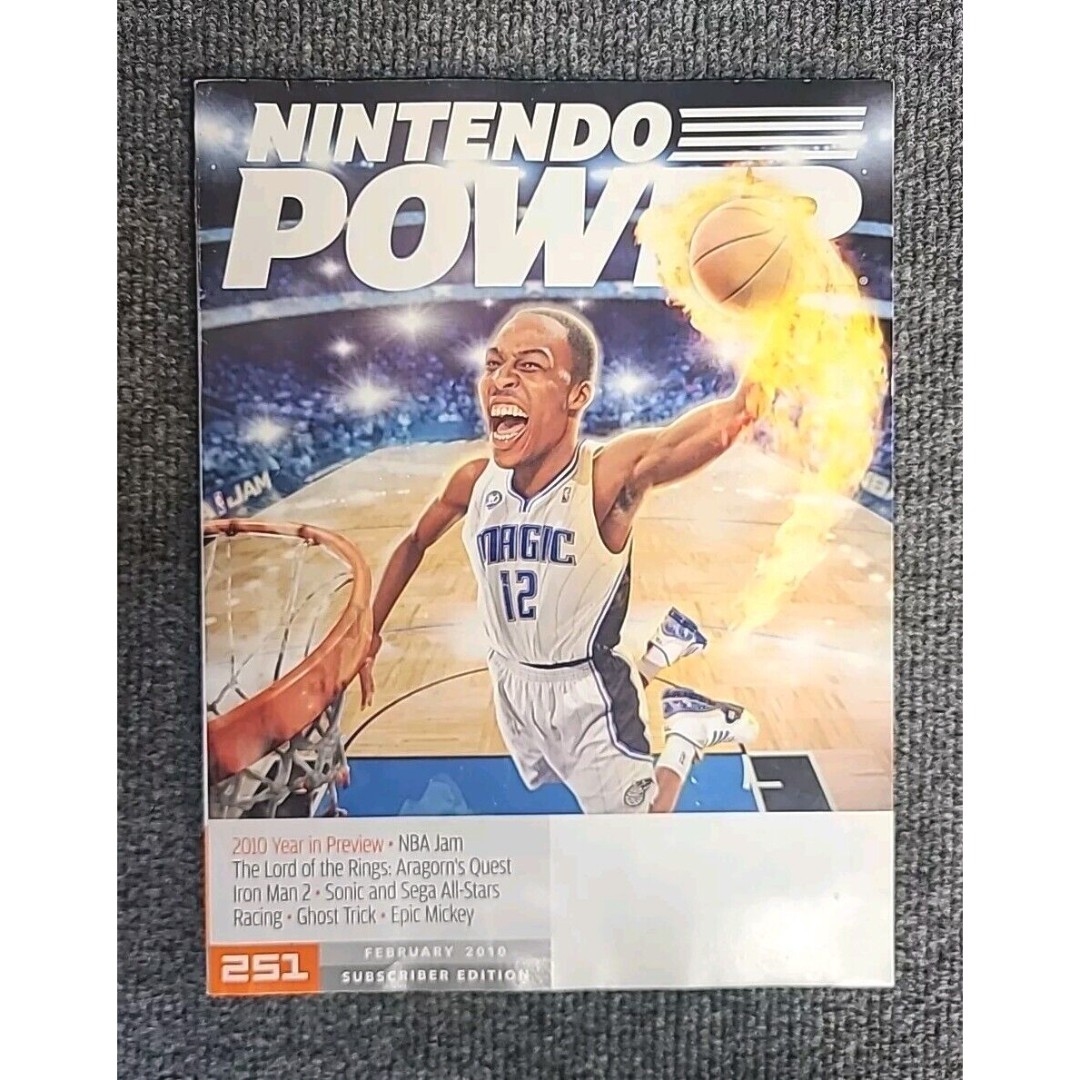 Nintendo Power Volume 251 February 2010 Magazine Complete w/ Card & Inserts