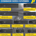 Spline Lug Nut Socket Set, 10 Piece Aftermarket Spline Lug Nut Key Easily Removi