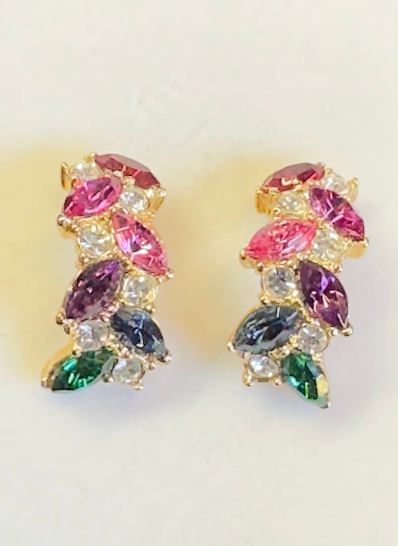 14k real gold pierced earrings marked and tested