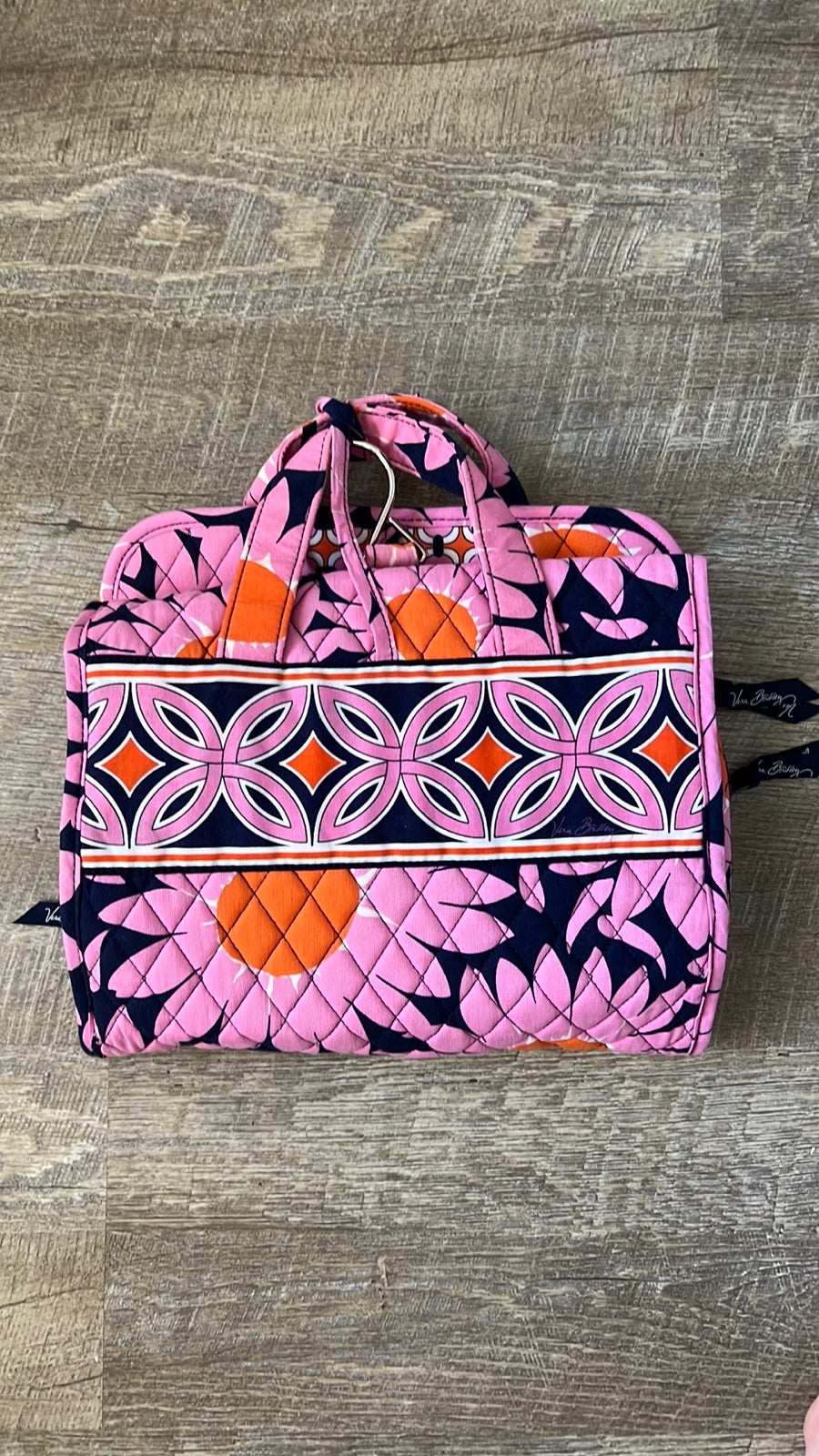 Vera bradley travel cosmetic deals bag