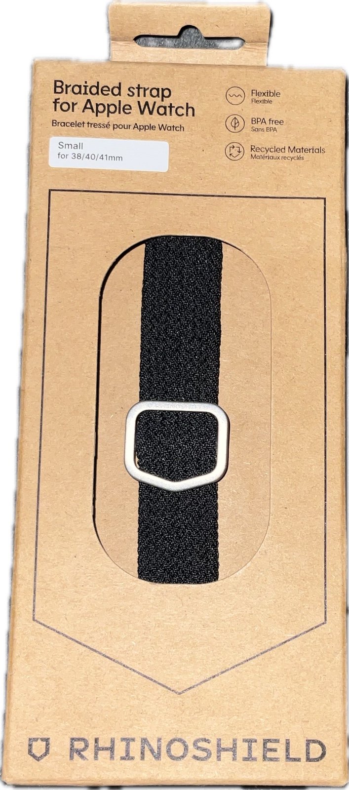 RhinoShield Braided Band for Apple Watch Series small For 38/40/41mm black