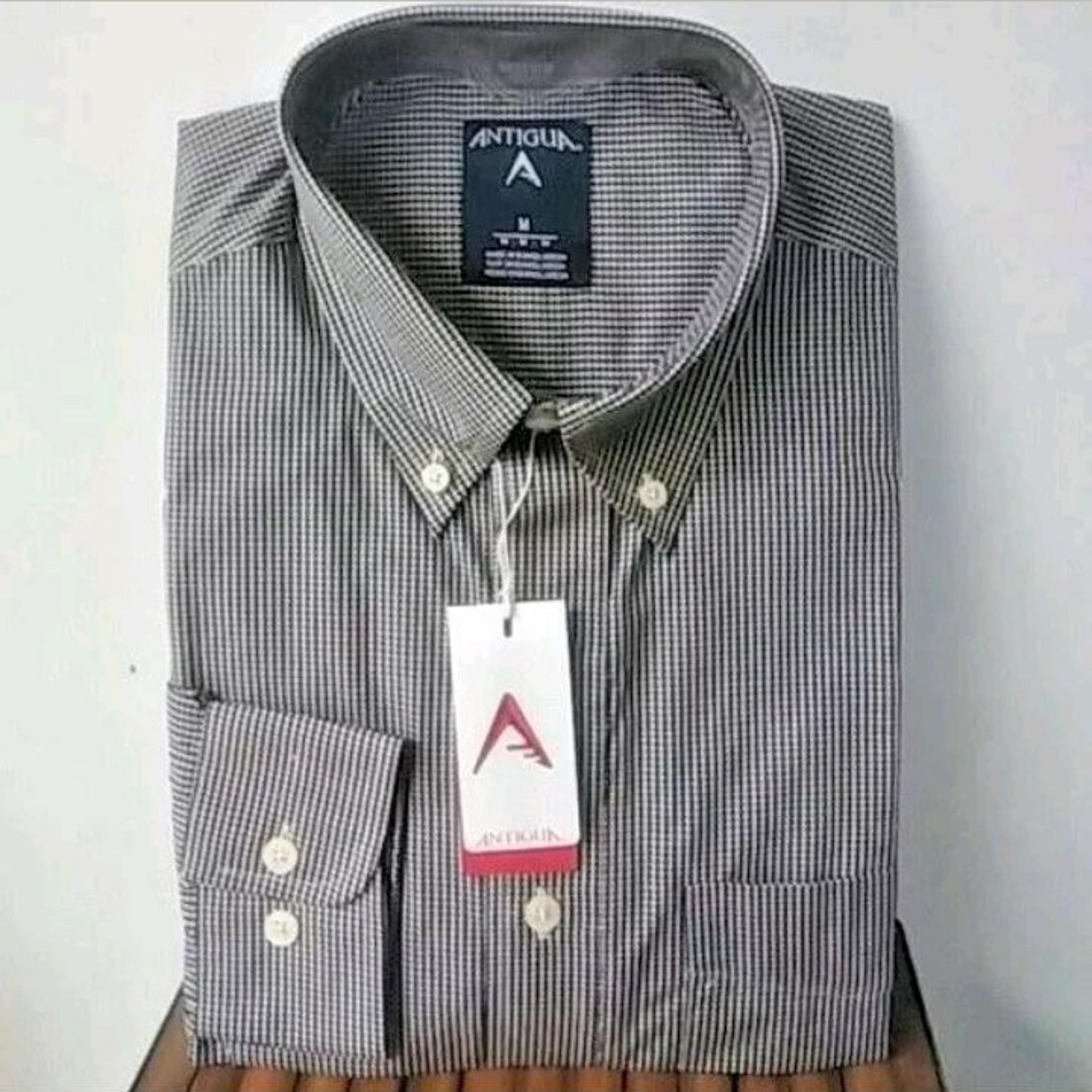 Antigua men's L/S Navy Dress Shirt. M
