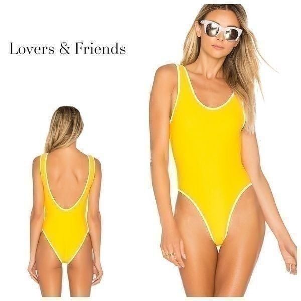 New. Pilyq Rose gold swimsuit.