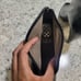 Vince Camuto Black Leather Peep Toe Ankle Boots
