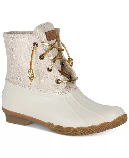 SPERRY Women's Saltwater Duck Booties Size 6