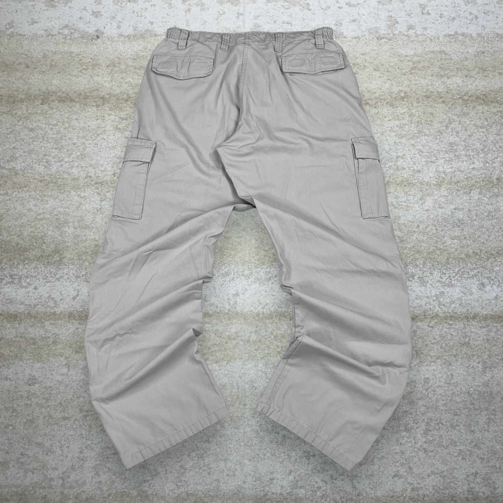 Vintage Propper Double Knees Tactical Pants Light Tan Baggy Fit Cargos 90s