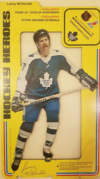 1975-76 Carlton Craft SEALED Hockey Heroes Stand-Up Lanny McDonald MAPLE LEAFS