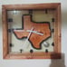 Handmade wooden clocks.