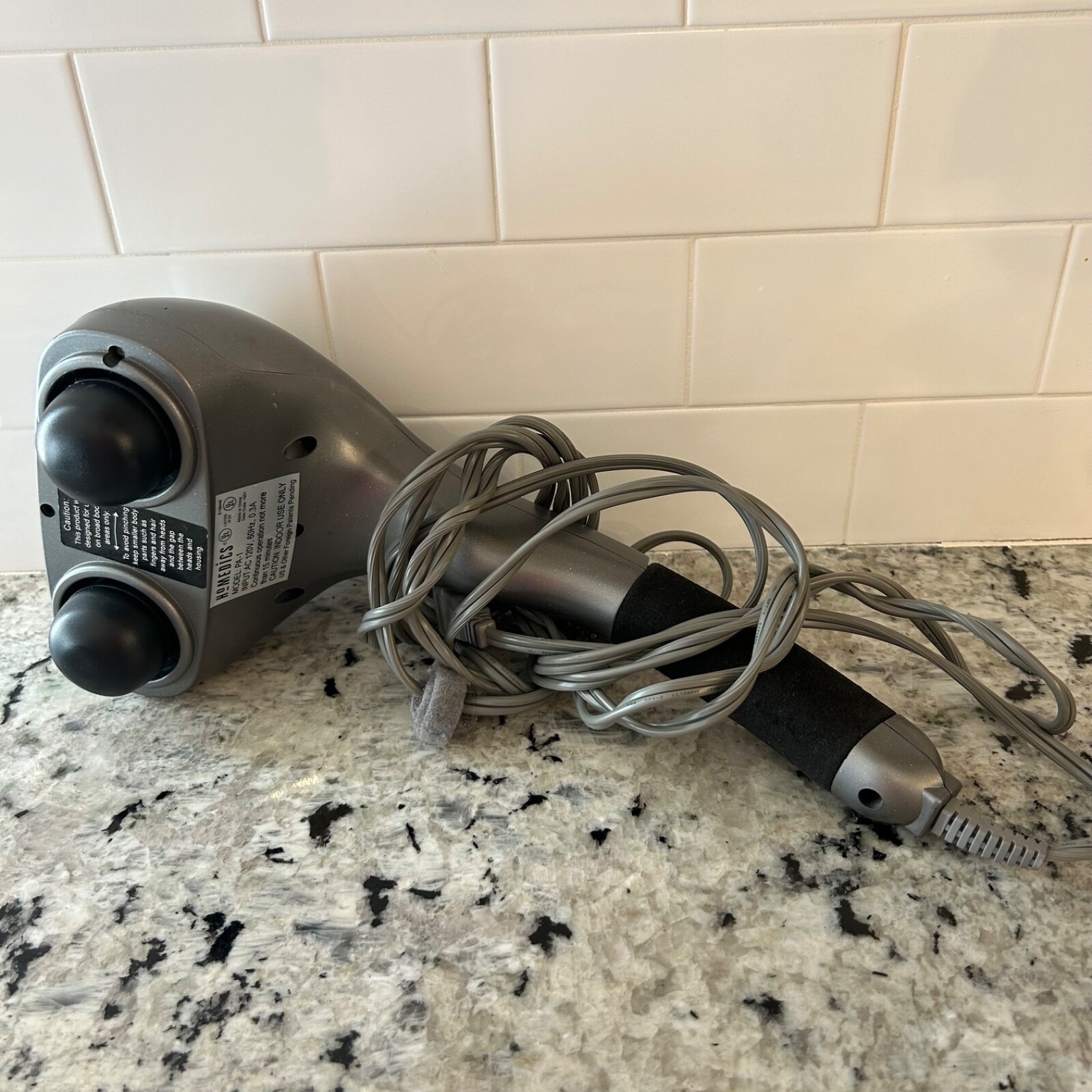 Professional Percussion Massager Homedics PA-1 Variable Speed Handheld Tested