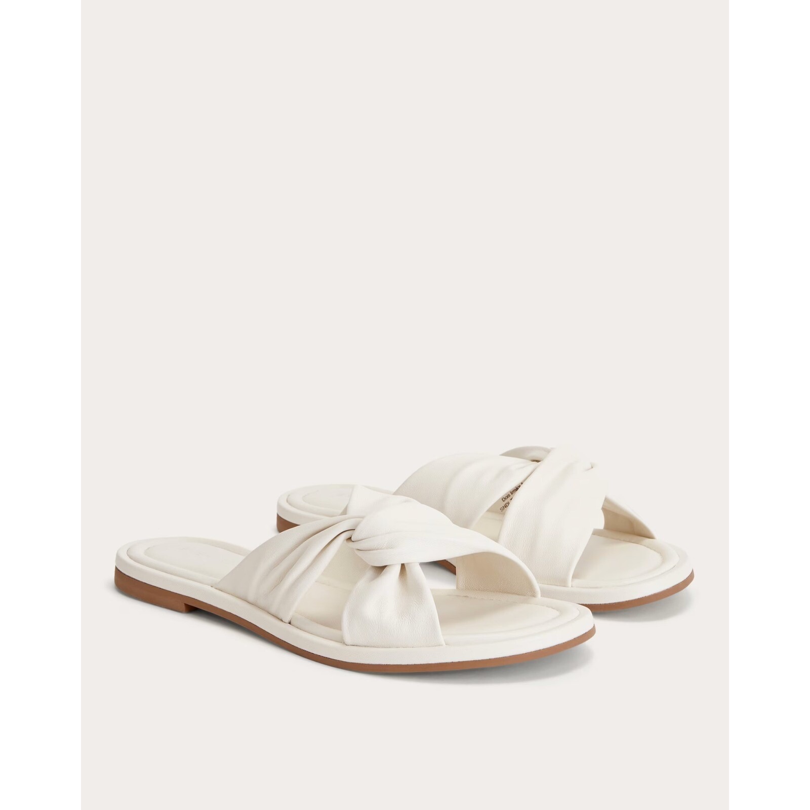 Everlane The Day Twist Sandal White Canvas Leather 9.5