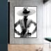1 piece fancy Woman in hat Arcrylic painting