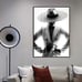 1 piece fancy Woman in hat Arcrylic painting