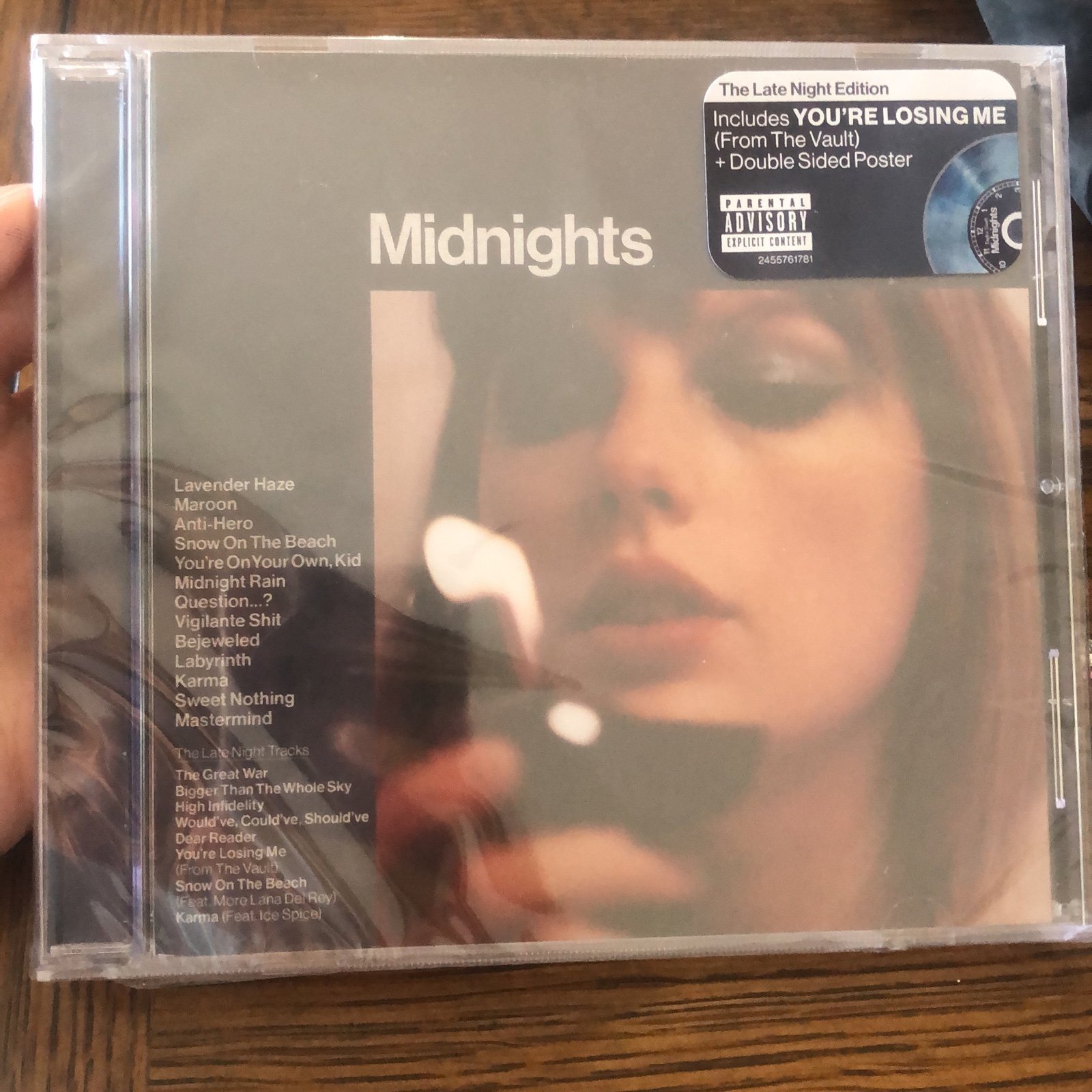 New Sealed Taylor Swift Midnights Late Night Edition CD - Concert Exclusive