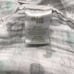 Chick Pea Elephant Baby Swaddle Blanket Muslin Gray White Green Blue Cotton