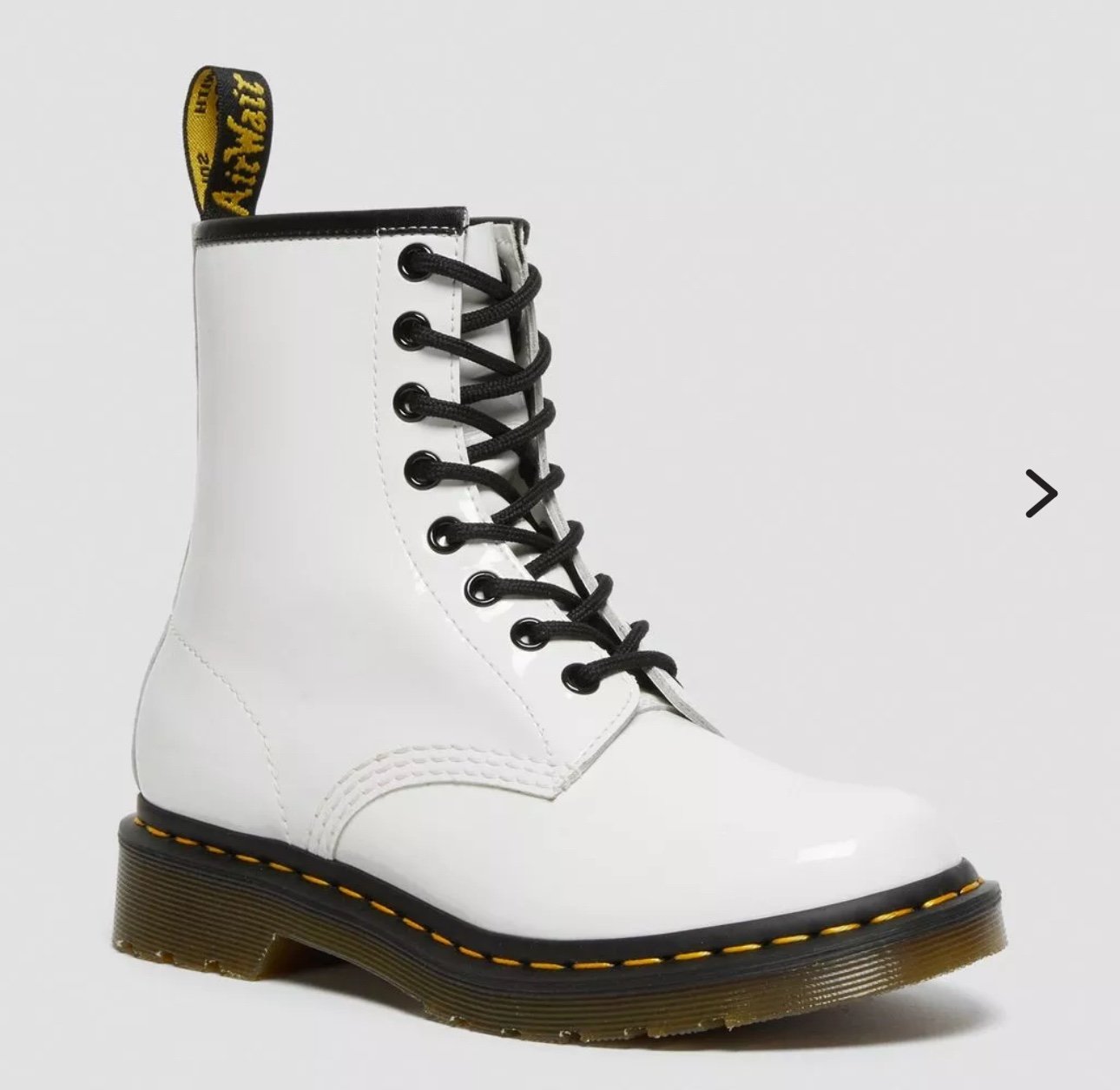 Dr. Martens 1460 W White Patent Leather size 7