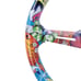 NEW JDM UNIVERSAL 350MM STICKERBOMB Acrylic Deep Dish 6 Holes Steering Wheel