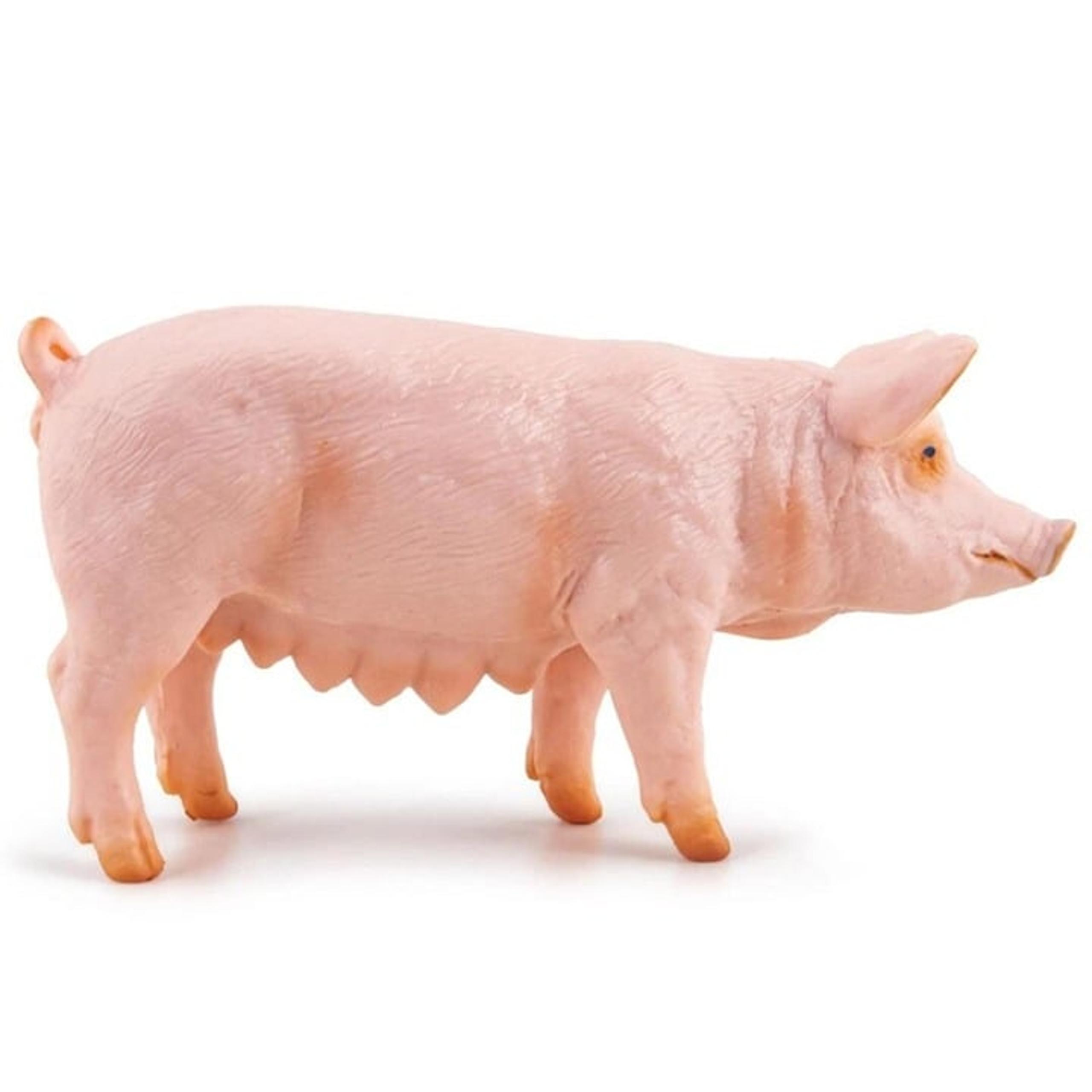 NEW - Sow Figure - Pig - Farm - Toy - Hand Painted - Collectible