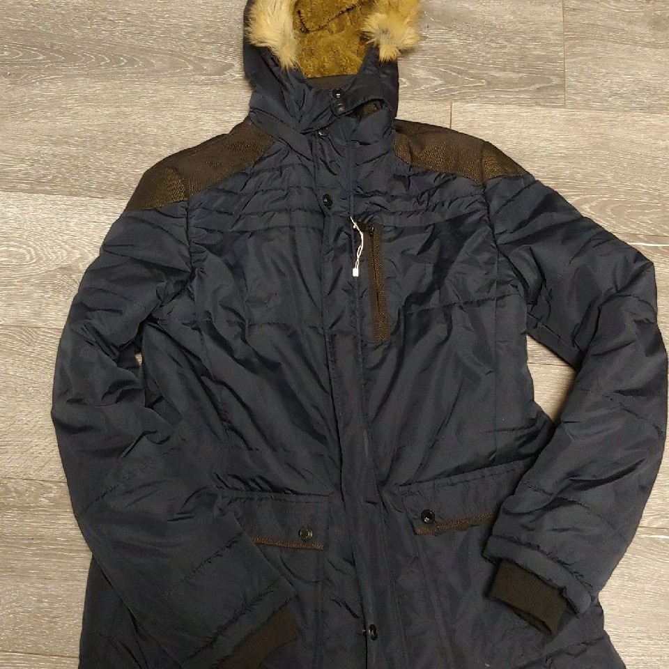 Navy Unisex Winter Parka Coat