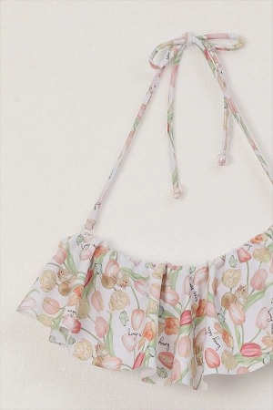 Honey Salon J-Fashion Green Tulip 2 Piece Swimsuit new with tags from Japan - detail