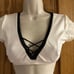 THE LINE UP PRO CHEER DANCE NFL NBA NHL Ivory Black Audition Costume 2pc Set