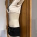 THE LINE UP PRO CHEER DANCE NFL NBA NHL Ivory Black Audition Costume 2pc Set