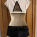 THE LINE UP PRO CHEER DANCE NFL NBA NHL Ivory Black Audition Costume 2pc Set