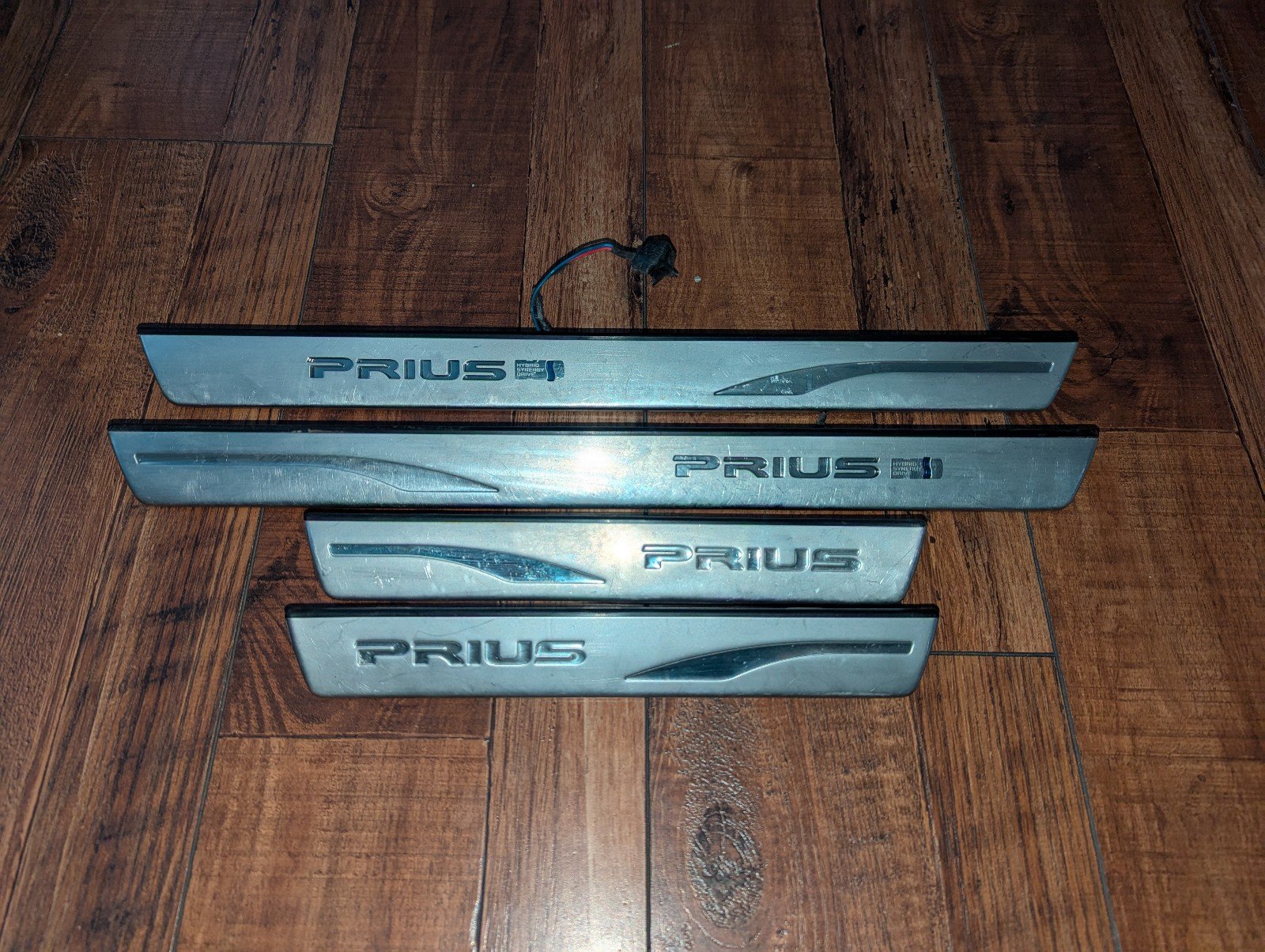 4x Set OEM 2010-2015 Toyota Prius Genuine Accessory Illuminated Door Sill Trim