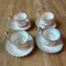 Royal Albert rainbow teacup collection/Montrose cup. Footed Demitasse Cup & Sauc