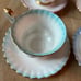 Royal Albert rainbow teacup collection/Montrose cup. Footed Demitasse Cup & Sauc