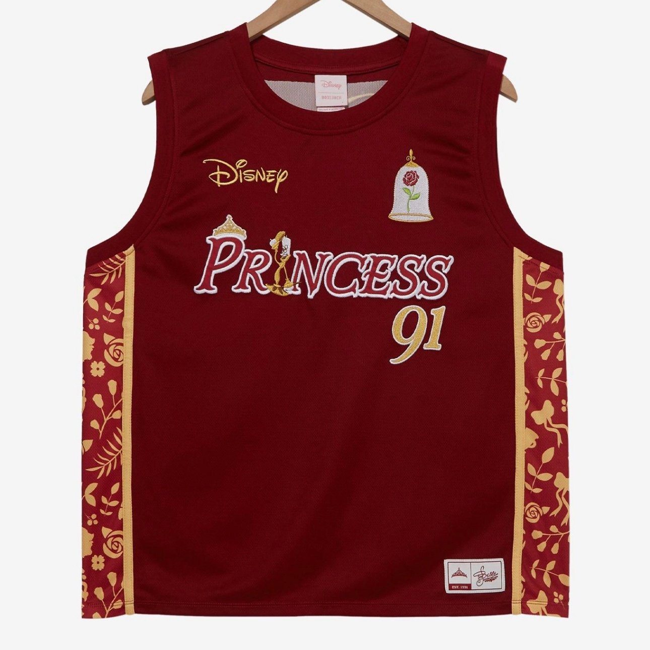 NWT Disney Beauty and the Beast Belle basketball jersey size 5X