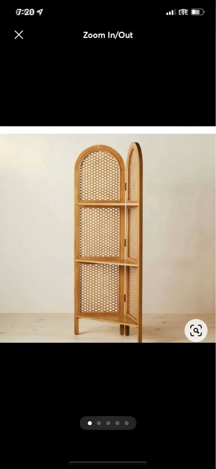 Anza rattan opalhouse bookshelf