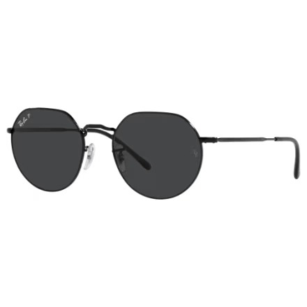 Ray-Ban Jack RB3565 Glass Polarized Sunglasses - Polished Black/Black Classic -