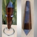 TIGER'S EYE stone rock crystal WAND with stand PROTECTION : grounding 01