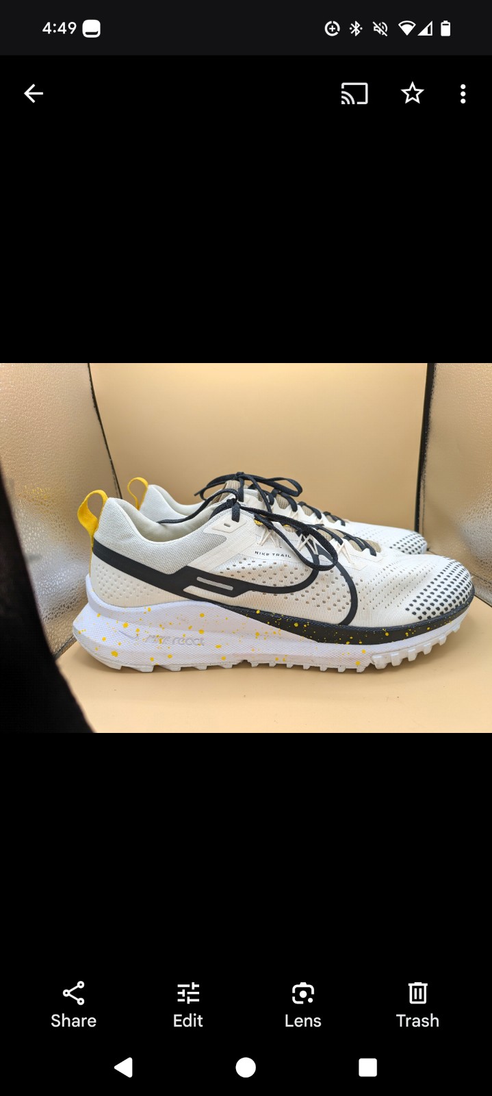 NikeMen's React Pegasus Trail 4 Trail Running Sneakers from Finish Line SZ 14