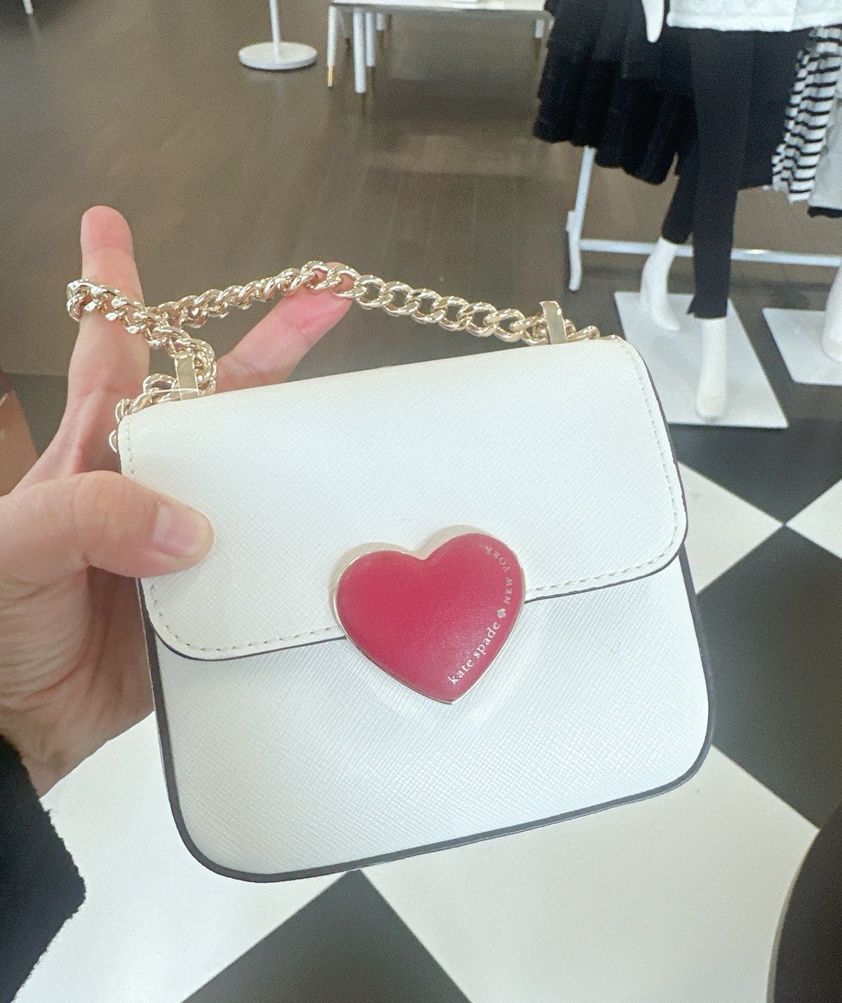 Kate Spade Heart Hardware Micro Flap Crossbody KF456 NWT