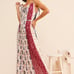 Anthropologie x ML Monique Lhuillier Tapestry Pleated Maxi Dress