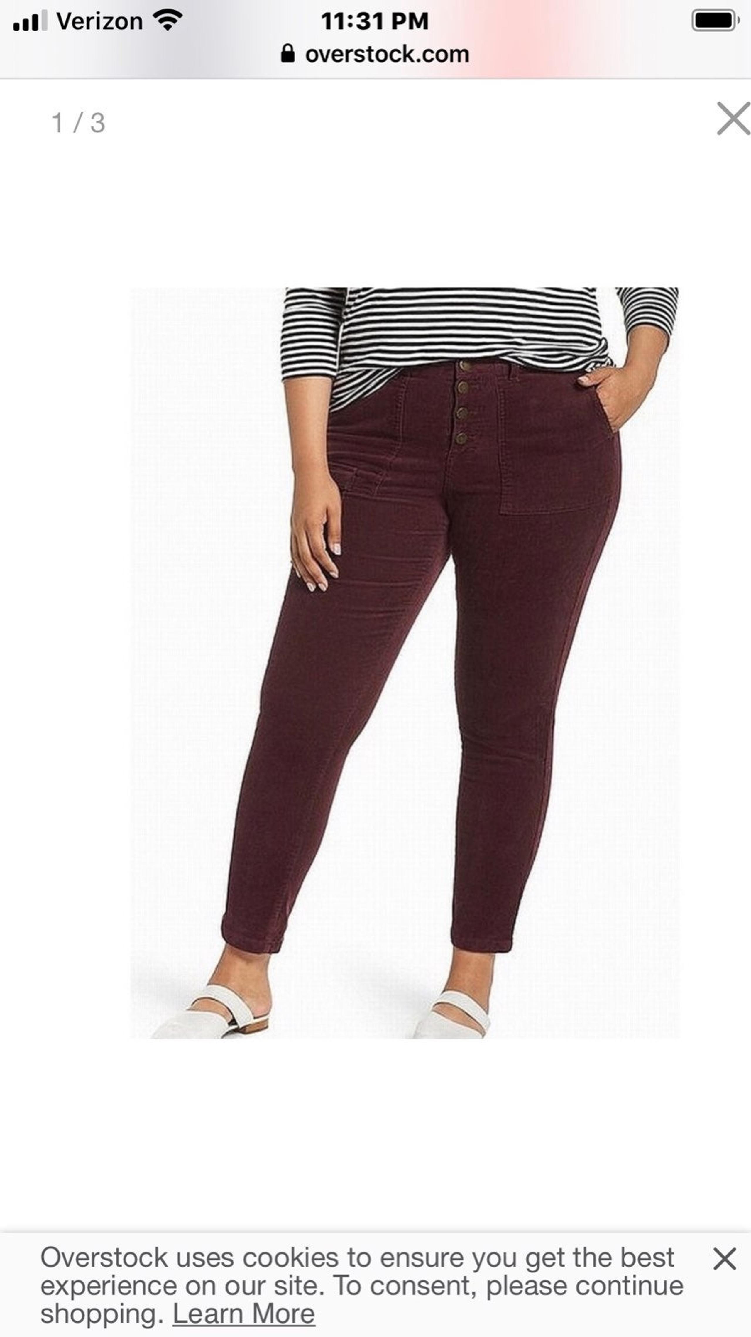 Caslon Women's Corduroy Utility Pants